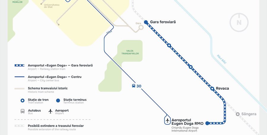 Anunțuri oficiale: Sens giratoriu lângă Aeroport și noi treceri peste cale ferată în Chișinău