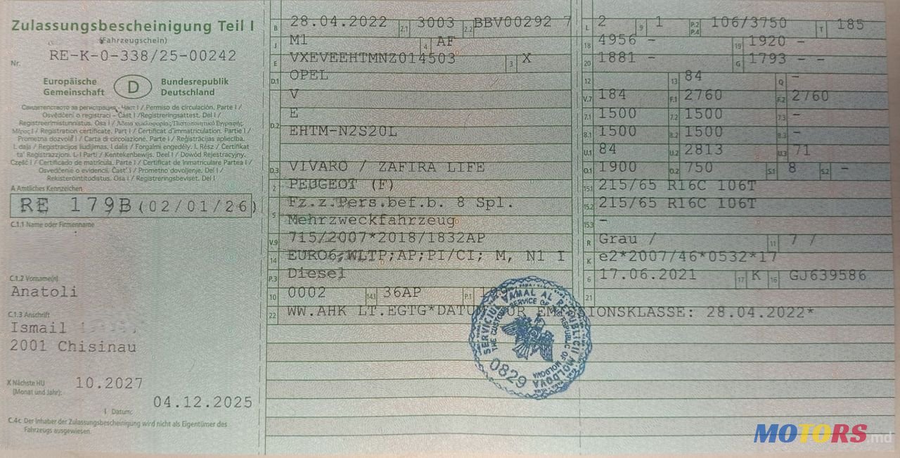 2022' Opel Vivaro photo #4