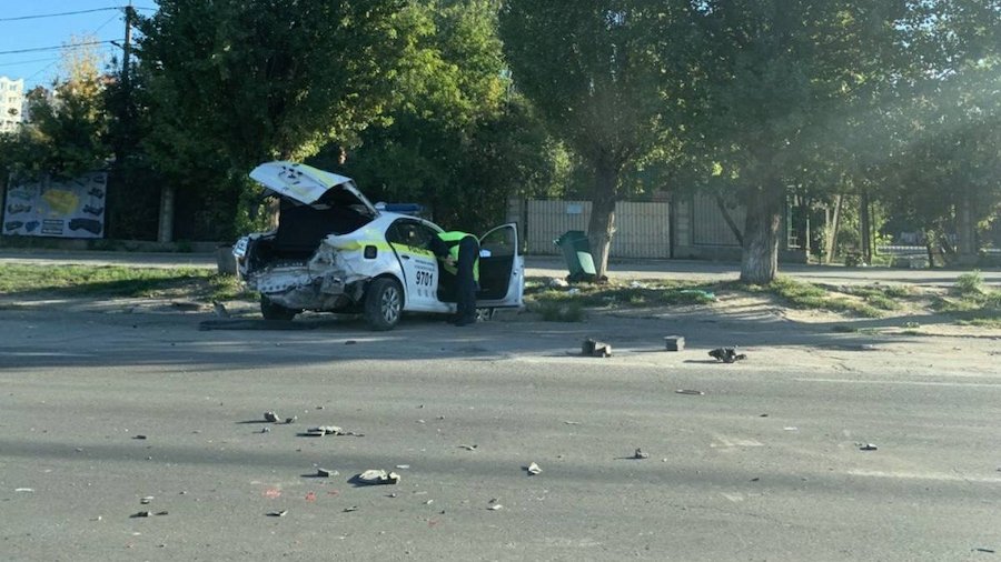 Accidente cu maşini de poliţie în Chişină, 10.10.2022