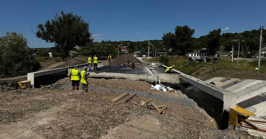 Reconstrucția podului peste râul Gălbinița. Care este stadiul lucrărilor
