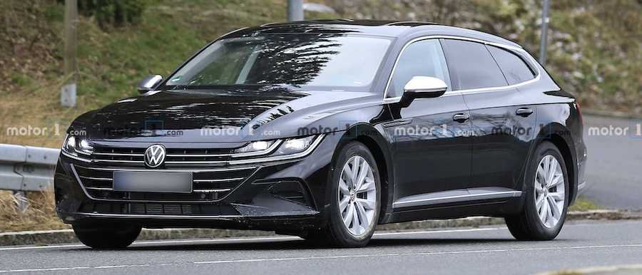 Volkswagen Arteon Wagon Spied With Hardly A Bit Of Camouflage