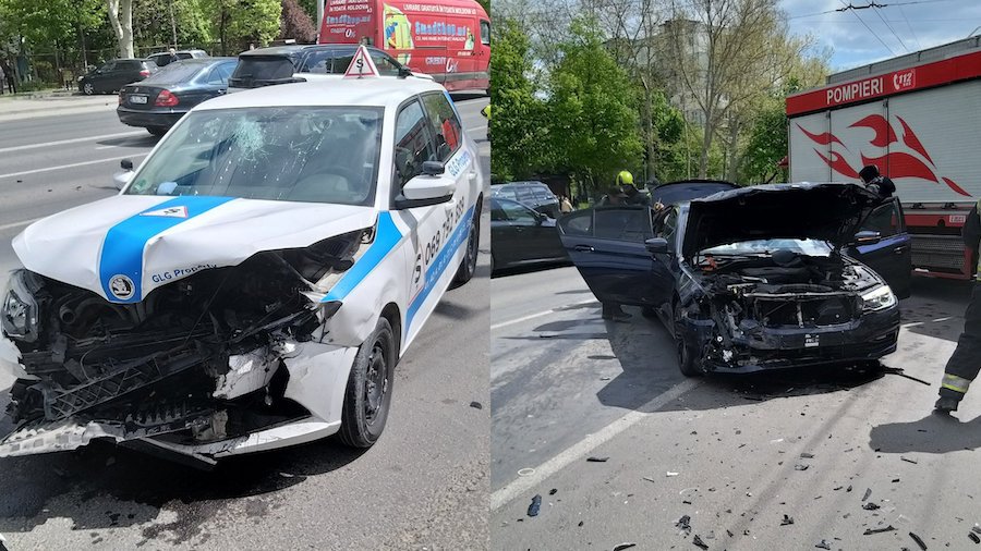 Cursantul și instructorul auto, care au fost loviți frontal pe strada Alba Iulia, povestesc momentele prin care au trecut