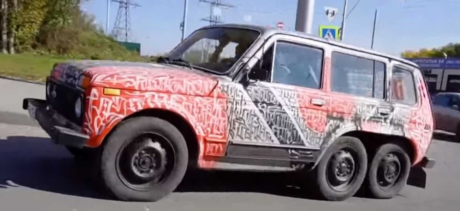 Lada Niva 6x6 Is The Poor Man's Mercedes G63 AMG 6x6