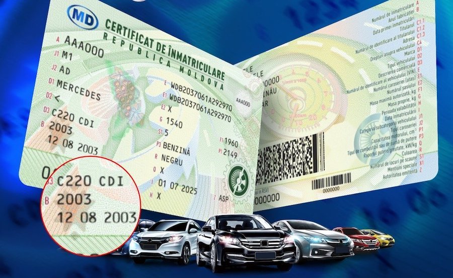 Nou model certificat de inmatriculare