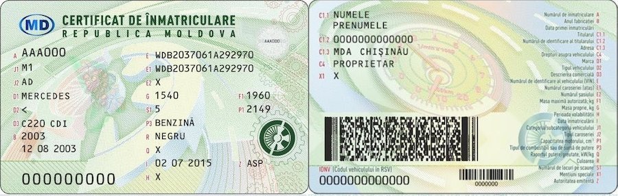 Certificat de inmatriculare 2025