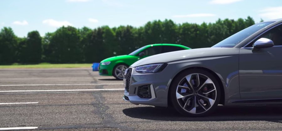 Watch Audi RS3 Keep Up With RS4 Avant In Sibling Rivalry Race