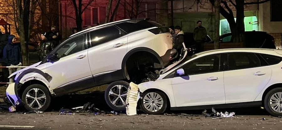 Accident în lanț pe strada Ceucari, 04.01.2025