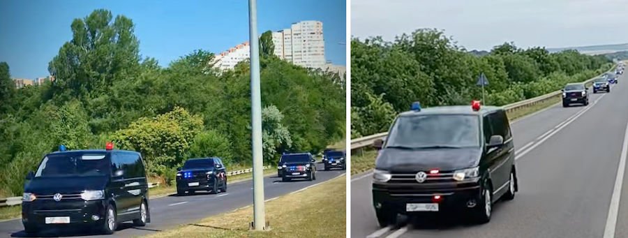 Кортеж Зеленского становится все более заметным на дорогах Молдовы