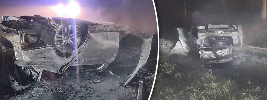В Единецком районе перевернулся и загорелся BMW: водитель и пассажир чудом выжили