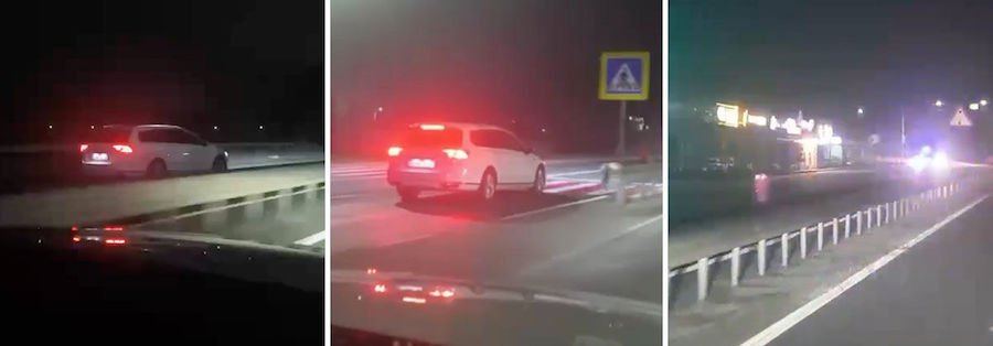 В Молдове засняли на видео водителя, ехавшего на высокой скорости по встречной полосе