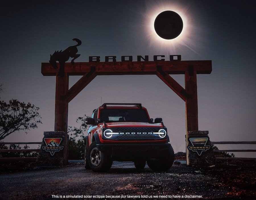 Ford Invites Bronco Owners To Watch the Total Solar Eclipse, but There's a Catch