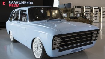 Kalashnikov unveils electric car prototype with a retro Soviet-era body