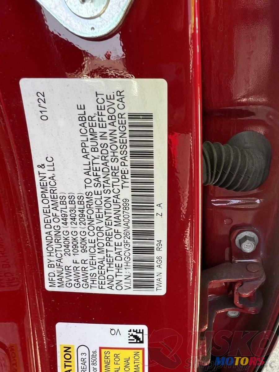 2022' Honda Accord photo #6