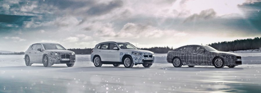 BMW iNext, i4 and iX3 shown in winter testing as we get some EV range details