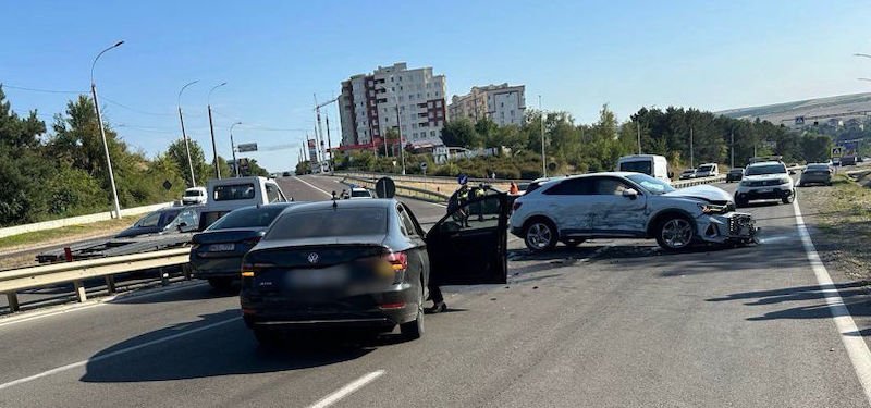 Accident la intrarea în oraşul Ialoveni, 18.08.2025