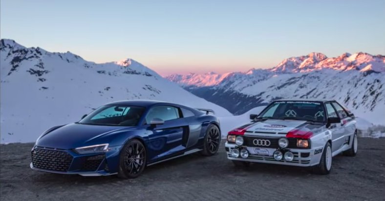 Past Meets Present: Audi Quattro And 2020 Audi R8 In The Alps