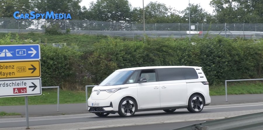 Volkswagen ID. Buzz GTX Spied Testing On The Nurburgring