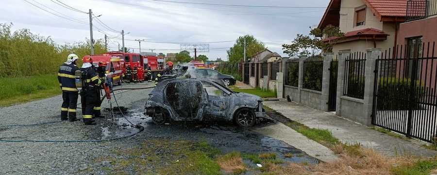 Dacia Spring Completely Destroyed In Alleged Battery Fire In Romania