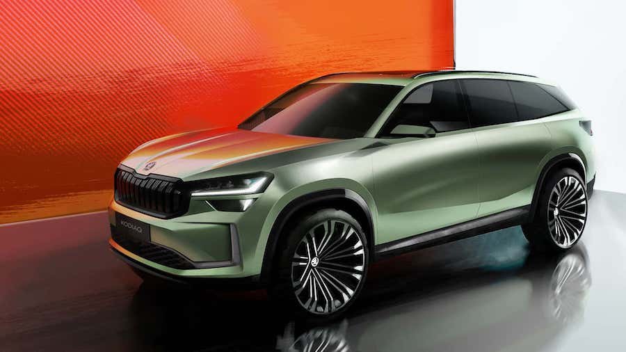 2024 Skoda Kodiaq Teased In Exterior Sketches With Evolutionary Design