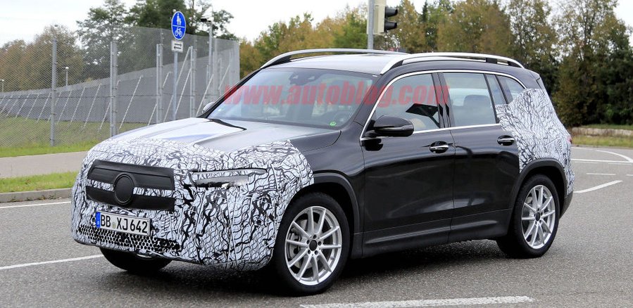 Mercedes EQB electric prototype spied on German roads