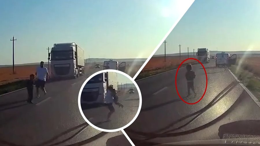 Copil căzut din mașină pe șosea: Dosar penal deschis de polițiștii din Tulcea în urma imaginilor virale