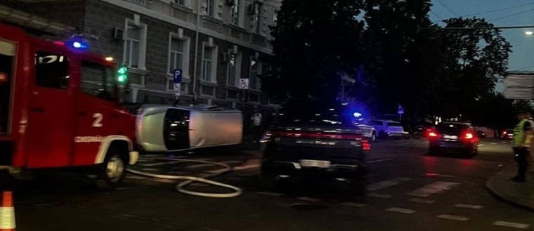 ДТП в центре Кишинева, 09.06.2026