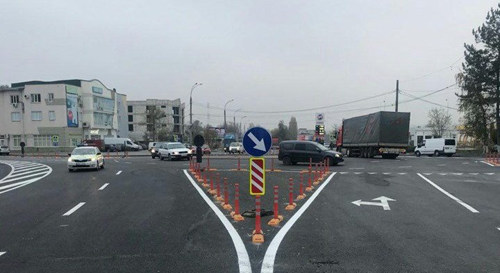 В Кишиневе появился новый участок с круговым движением: как он выглядит