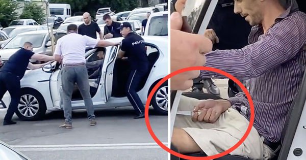 Chişinău: Un bărbat neadecvat, înarmat cu un cuțit, a amenințat un şofer şi l-a dat jos de la volan
