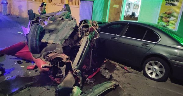 Серьезное ДТП произошло в Парканах: момент аварии попал на видео