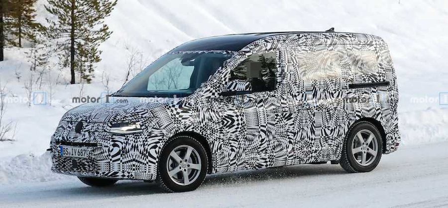 VW Caddy Spied Playing In The Snow Again