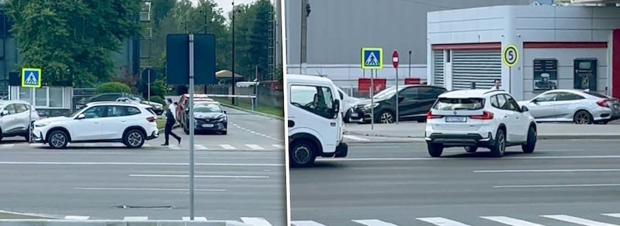 В Кишинёве автомобиль с дипломатическими номерами грубо нарушил ПДД