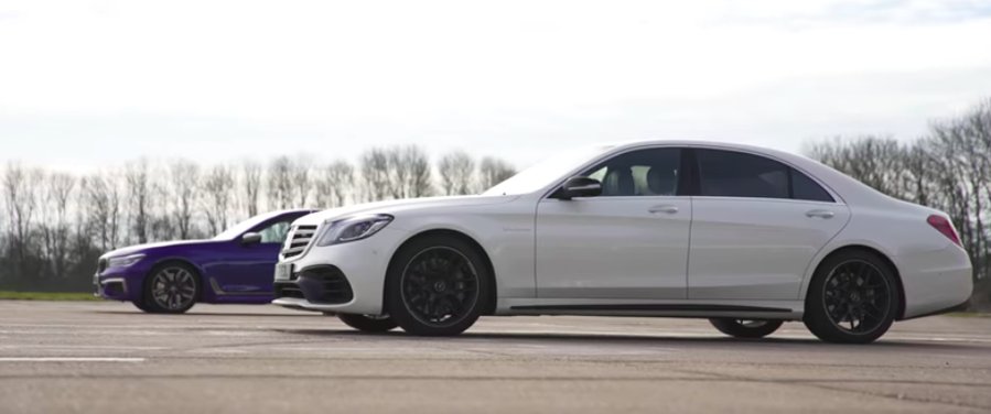 Mercedes-Amg S63 And Bmw M760 Duke It Out In Drag, Rolling Races