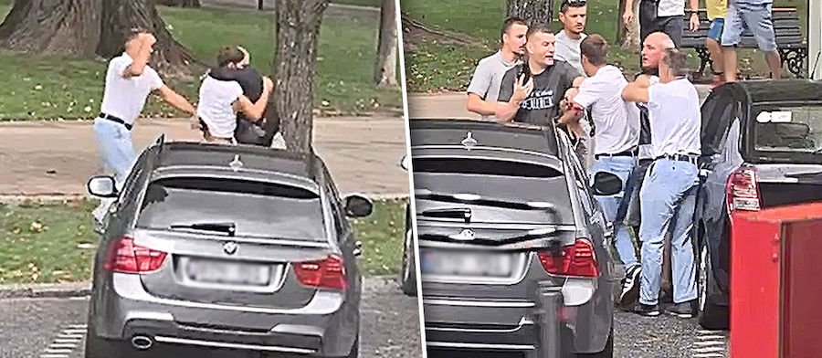 В Кишиневе мужчины подрались из-за неправильно припаркованного авто