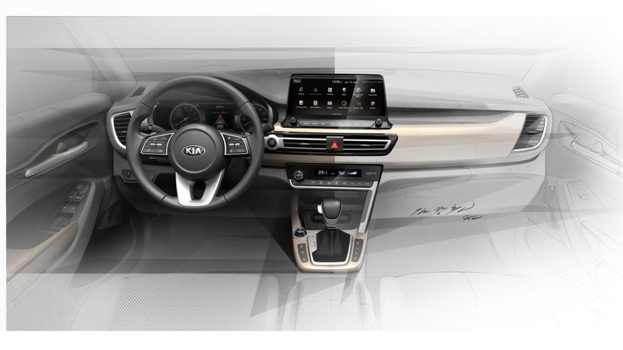 New sketches show Kia small SUV interior