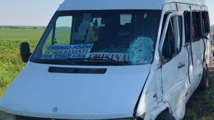 В Шолданештах столкнулись два микроавтобуса, свозивших «сторонников ДПМ» в Кишинёв