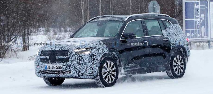 Mercedes EQB Spied Winter Testing In Sweden
