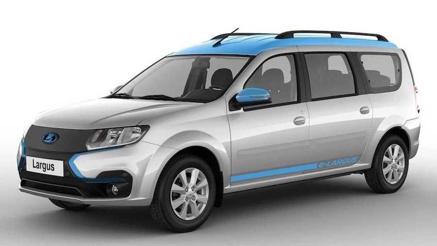Old Dacia Logan MCV Morphs Into Lada's First Electric Vehicle