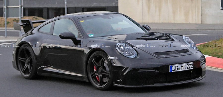 2020 Porsche 911 GT3 Spied Again With The Same Massive Rear Wing