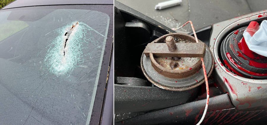 В Молдове на трассе отлетевшая деталь грузовика разбила лицо водителю легковушки