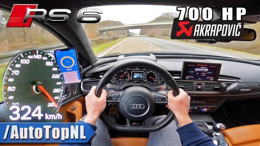 Audi RS6 Speedometer Can’t Handle The Autobahn, Goes Back To 0
