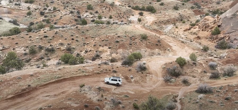 Watch Toyota 4Runner Driver Conquer Moab In The Rain Like A Boss