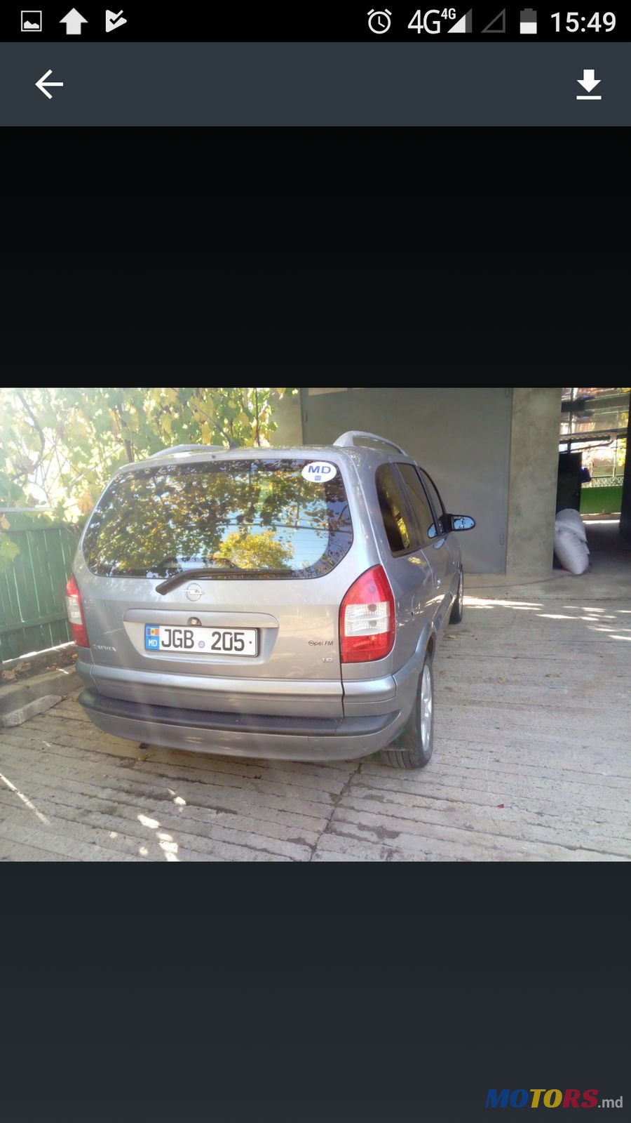 2004' Opel Zafira photo #3