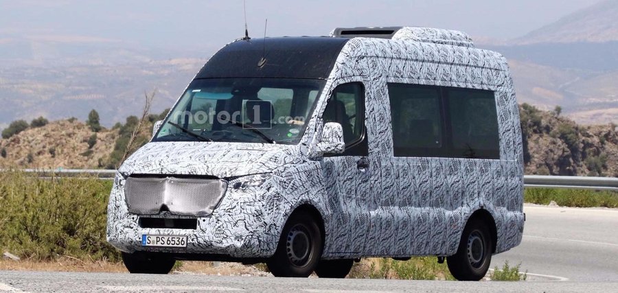 All-new Mercedes Sprinter Prototypes Spied From Afar