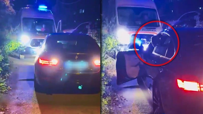 Conflict între șoferul unui BMW și al unei ambulanțe. Reacția oamenilor