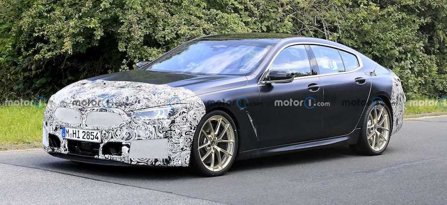 BMW 8 Series Gran Coupe Facelift Spied Testing In High-End Guise
