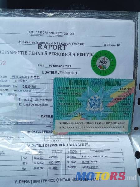 1998' Renault Kangoo photo #1