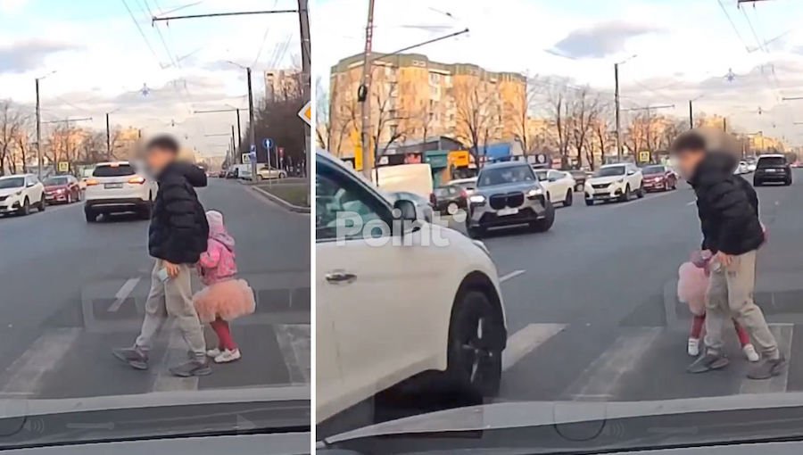 Полиция идентифицировала и санкционировала водителя, не уступившего дорогу детям