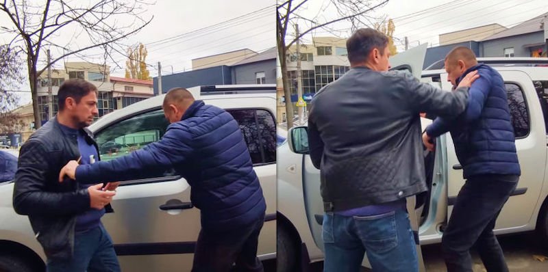 Conflict între un activist și un șofer care a parcat pe trotuar: Mi-ai zgâriat mașina