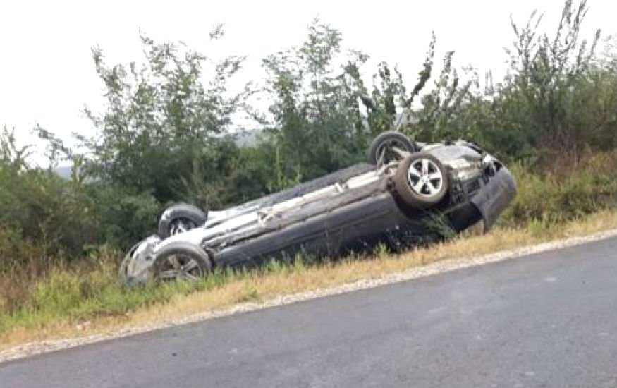 Грузовик выехал на встречку и врезался в автомобиль президента Молдовы. Видео аварии
