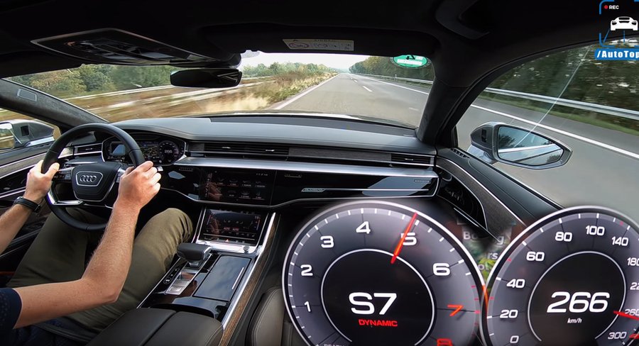 Audi A8 Ride Looks Silky Smooth At 166 MPH On Unrestricted Autobahn